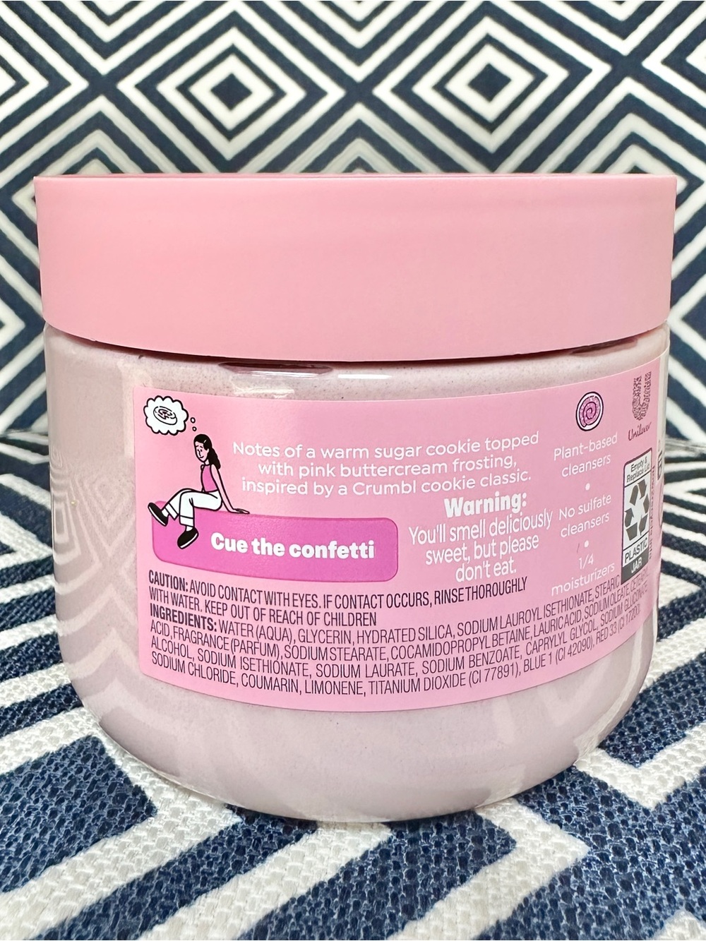 New Dove Crumbl Confetti Cake Body Scrub 15oz Self Care Exfoliating Shower - Picture 3 of 6